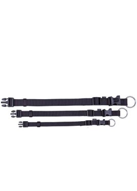 Trixie Classic Collar Nylon Strap, Fully Adjustable, M-L, Black